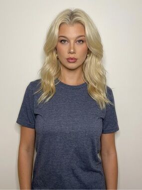 Everyday Crewneck Tee in Heather Navy - Women